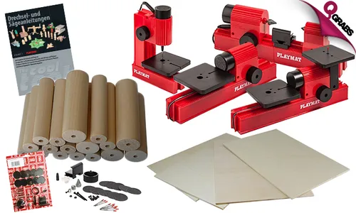 Playmat 4-in-1 Woodworking Machine with Accessories!